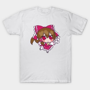 I draw the tiny chibi reimu hakurei / touhou memes T-Shirt